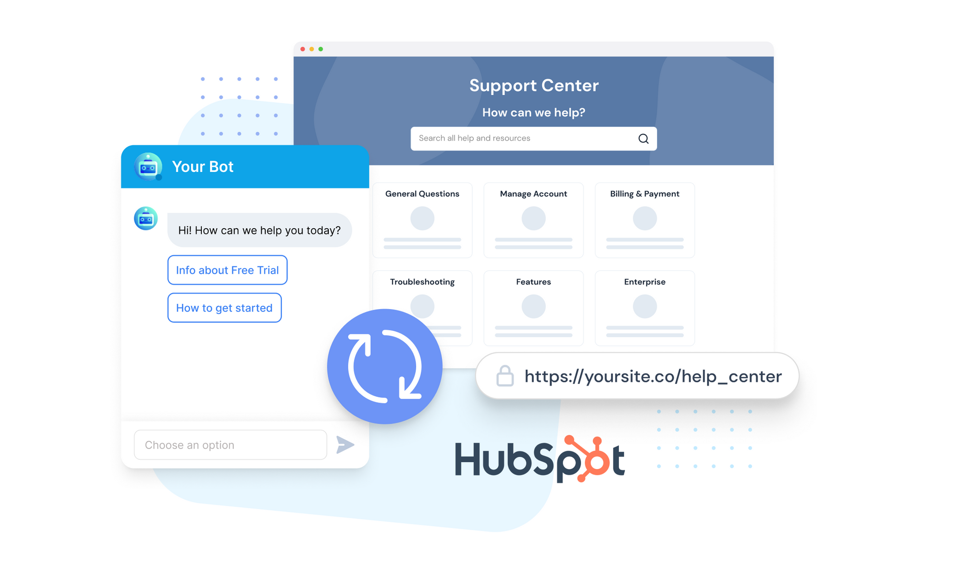 You can use the Punya HubSpot Importer to quickly transform your HubSpot Knowledge Base into a Customer Support AI in minutes.